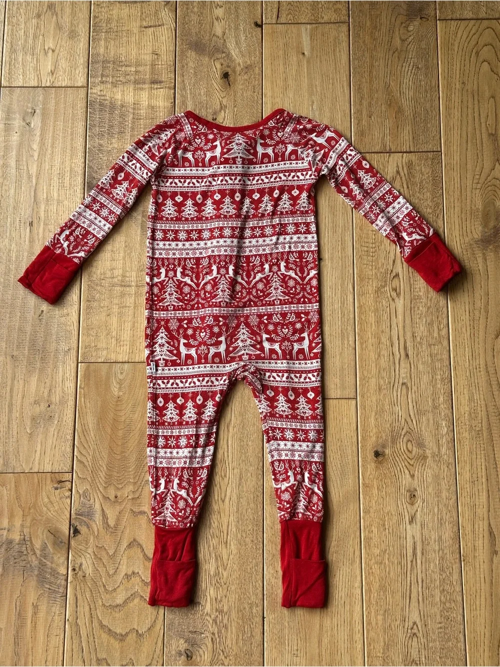 Little Sleepies Reindeer Cheer Bamboo Zippy size 6-12 Months